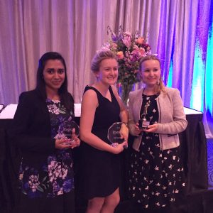 The IBECC Team: Harshmeena Sanghani, Grace Young and Katie Javanaud